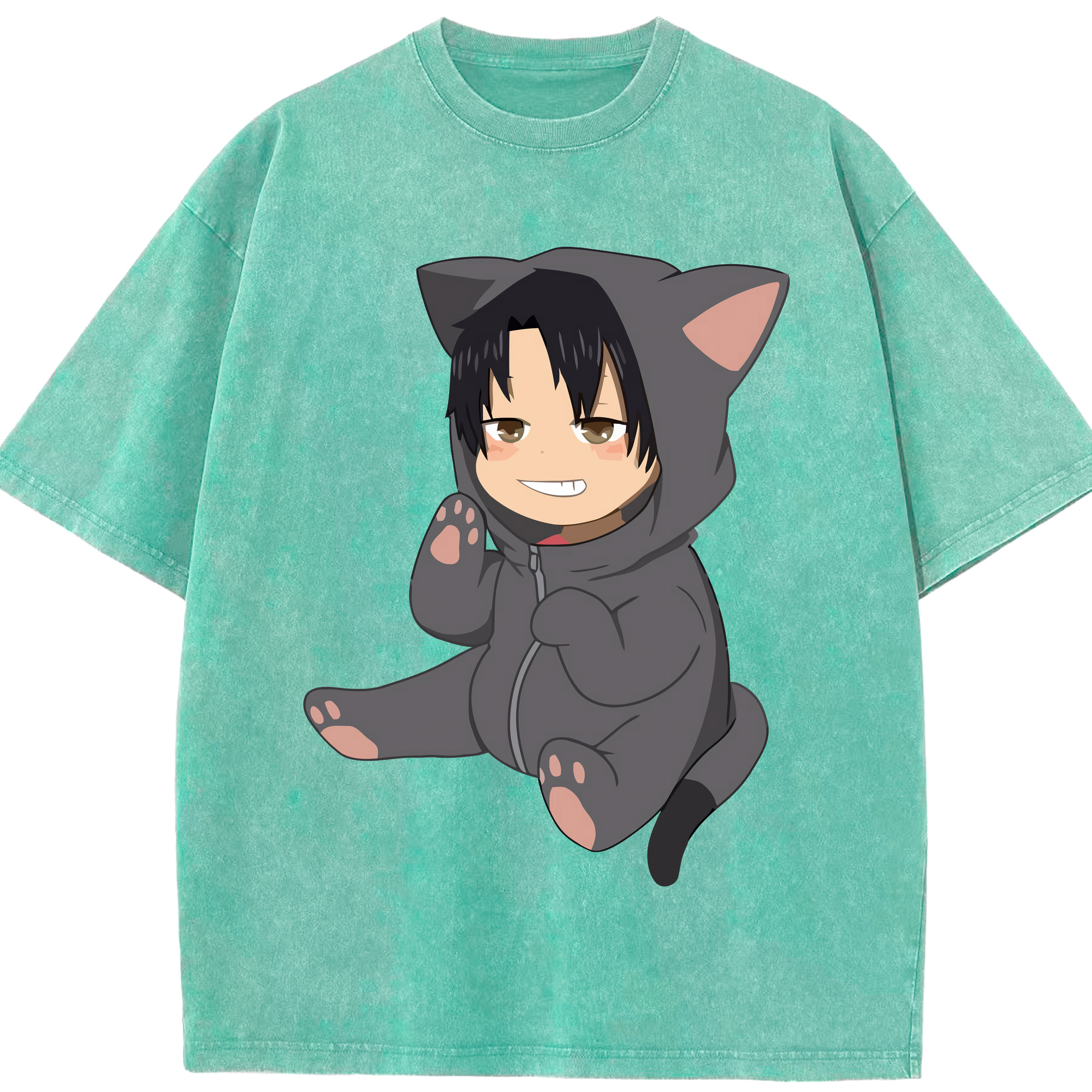 （画像用） ハイキュー!! Haikyu!! 綿100% ヴィンテージ風 半袖Tシャツ（フロントプリント）
